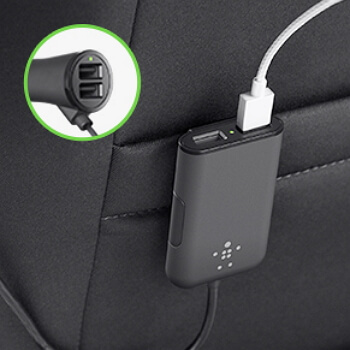 Belkin Road Rockstar 4 Port Passenger Car Charger (F8J109btBLK)